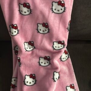 Hello kitty twin cloud throw blanket baby pink